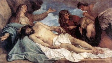La Lamentación de Cristo bíblico Anthony van Dyck Pinturas al óleo